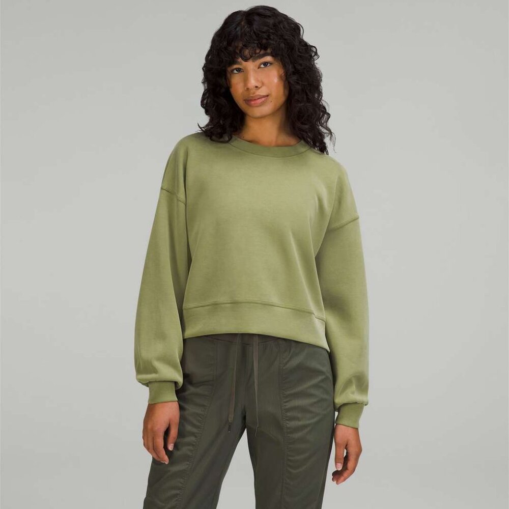 Lululemon Softstreme Cropped Crew Sweatshirt